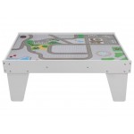 Set trenulete cu baterie cu sunete si lumini garaj masinute si trenulete cu 3 nivele Heliport Station